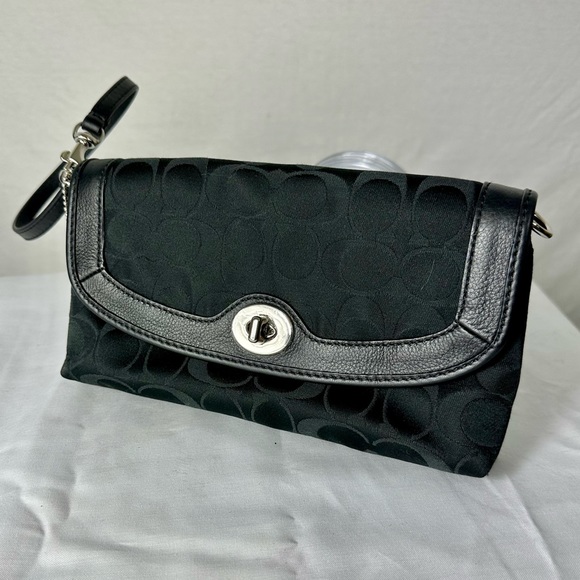 Coach Handbags - Black Coach Wristlet Purse
